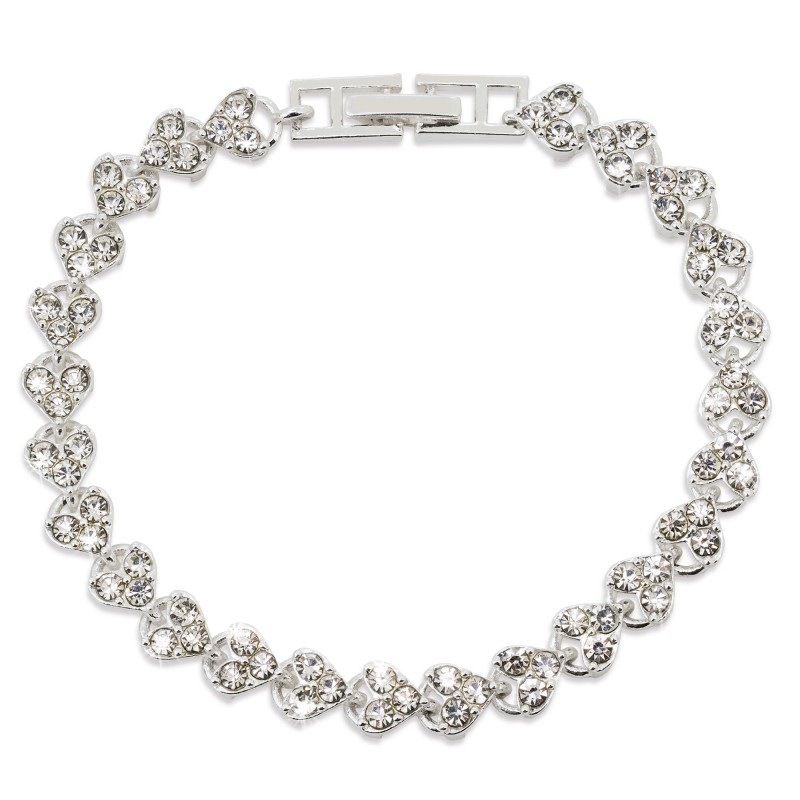 Bracciale gioiello con cristalli