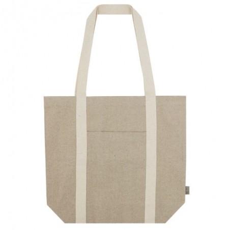 Borsa con manici in cotone riciclato