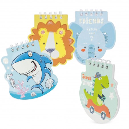 Set di 8 quaderni per bambini con animali infantili
