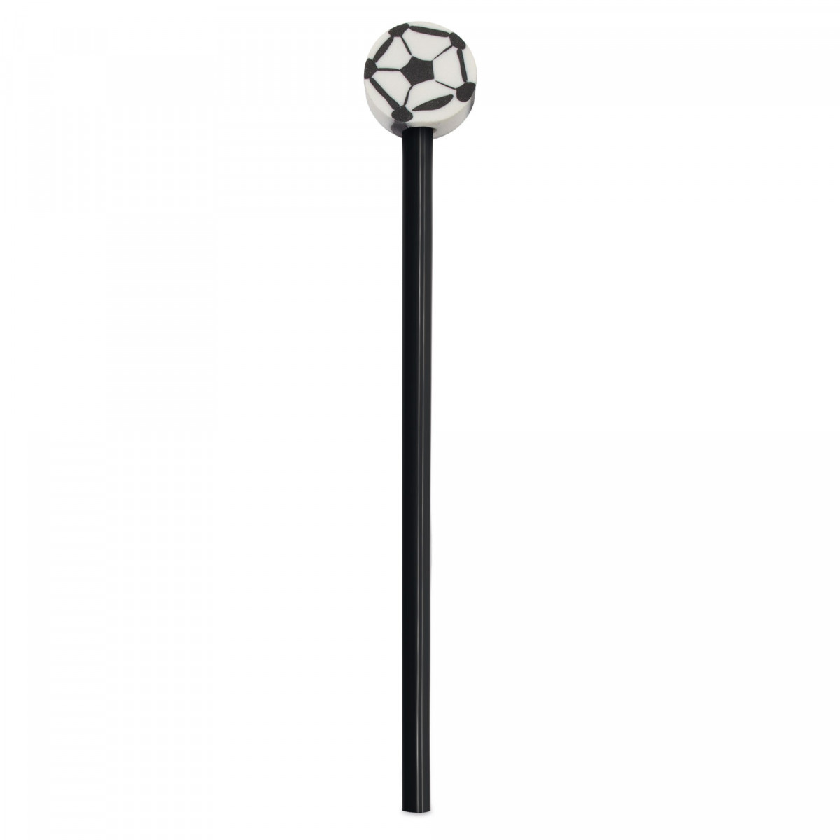 Matita in legno con gomma a forma di pallone da calcio