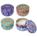 Set di 12 candele aromatiche con coperchio