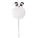 Biro con elegante pompon a forma di orso panda