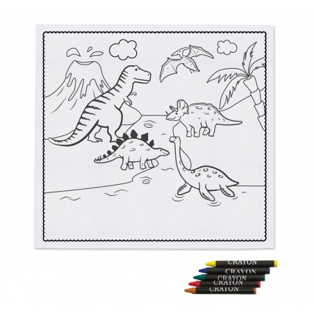 Mantel Entretenimiento Infantil Con Ceras  Saurus