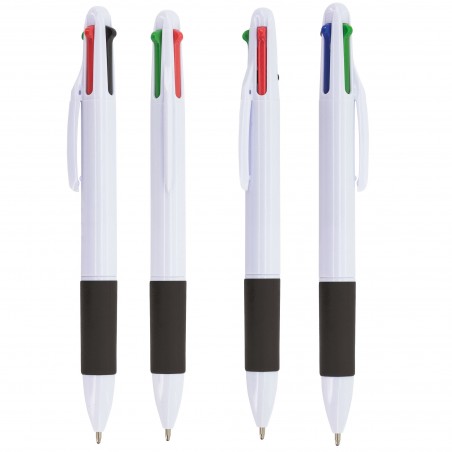 Penna a sfera con 4 inchiostri color nero, rosso, blu e verde