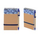 Blocco note A6 con penna abbinata