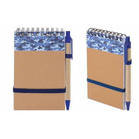 Blocco note A6 con penna abbinata