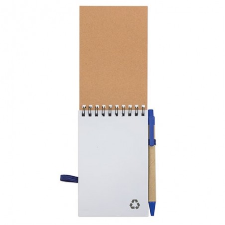 Blocco note A6 con penna abbinata