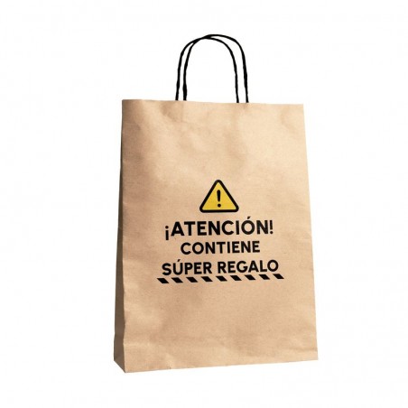 Borsa kraft con frase divertente
