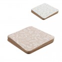 Set di 4 sottobicchieri con base in sughero