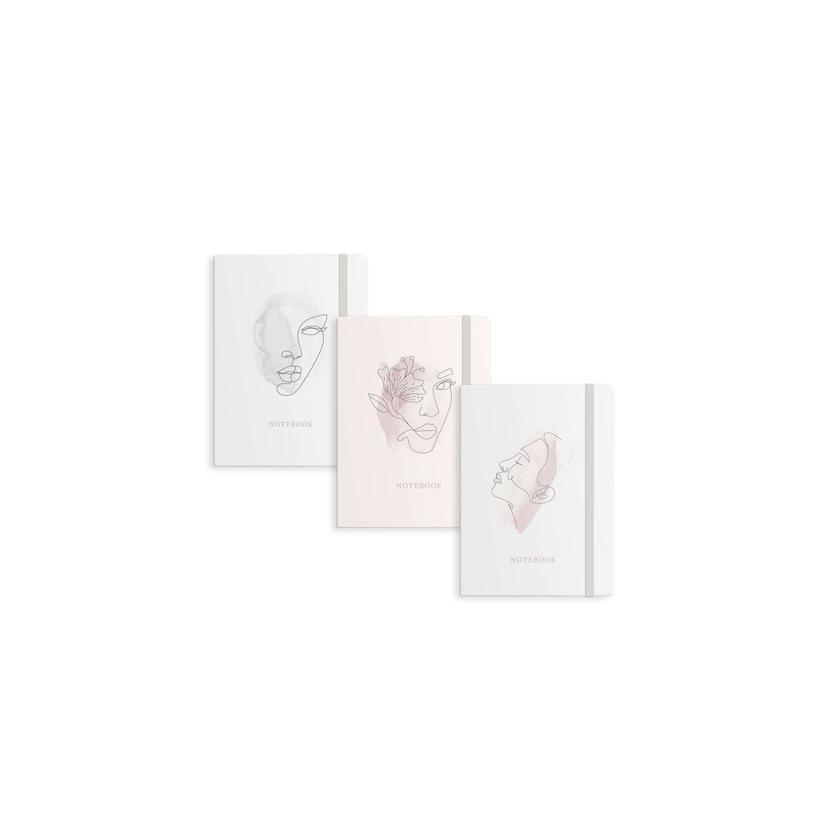 Quaderno con chiusura in gomma elastica