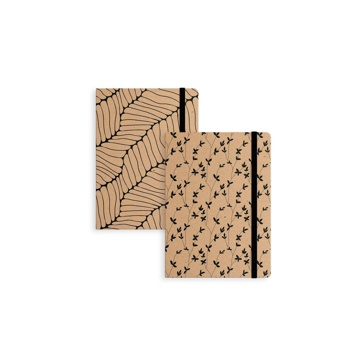 Libretto krarf con elastico nero