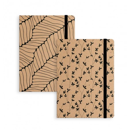 Libretto krarf con elastico nero