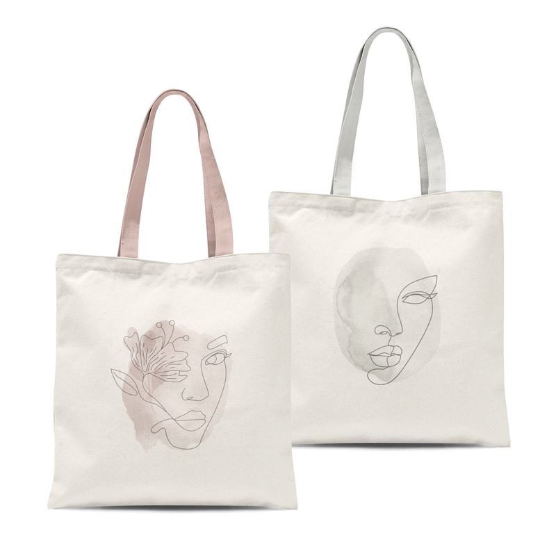 City Bag Borsa Tote In Tela Di Cotone 100% Premium - Shopper - Foto 3