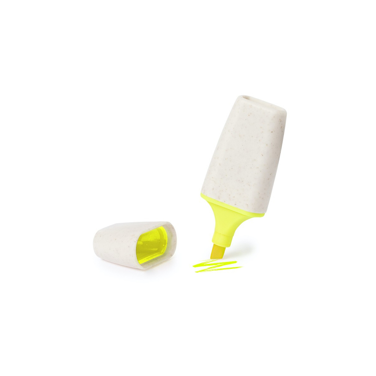 Pennarello fluorescente con inchiostro giallo