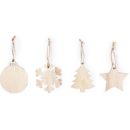 Ornamenti natalizi in legno