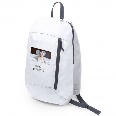 Zaino personalizzato con logo a colori o foto e testo per azienda, matrimonio, battesimo, comunione e compleanno