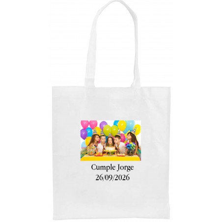 Borsa in tnt personalizzata con logo o foto a colori e testo per aziende matrimoni battesimi comunioni e compleanni