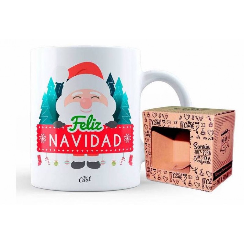 Tazza con messaggio felice Natale