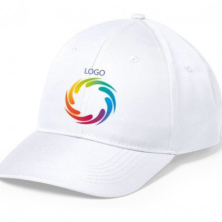 Cappellino personalizzato con logo o foto a colori con testo