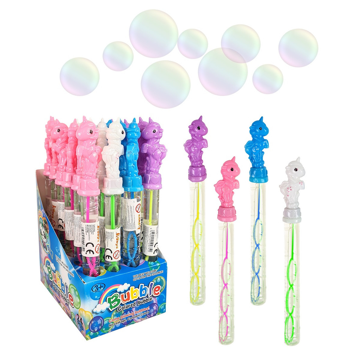 Pompa di sapone per bambini con chiusura a unicorno