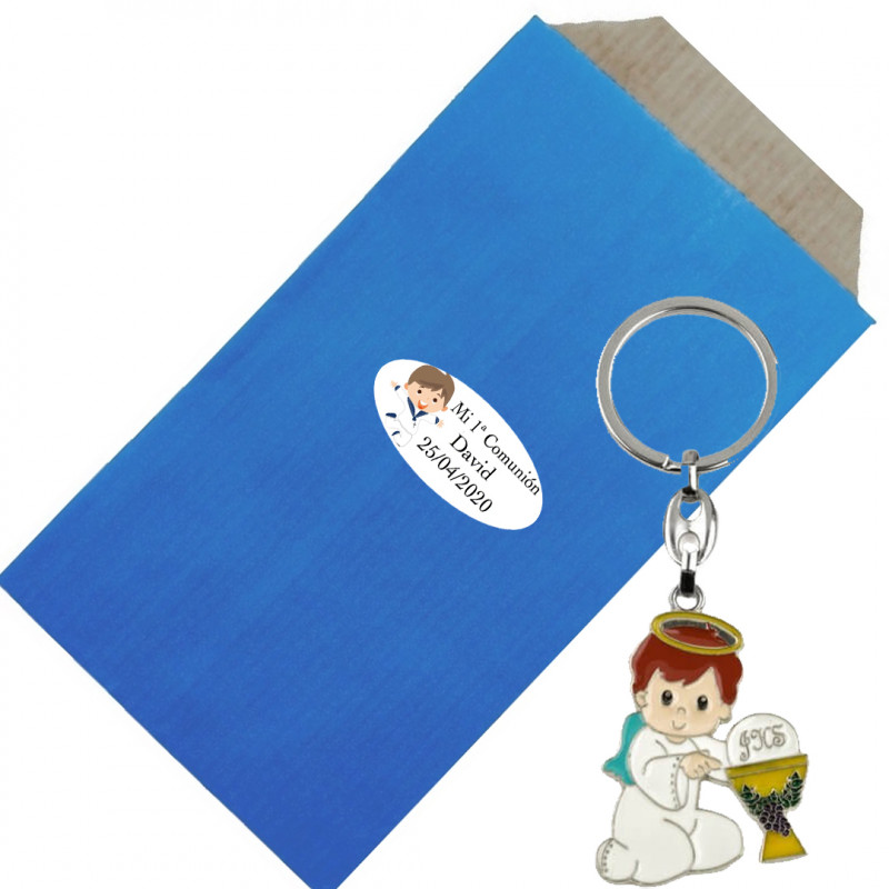Portachiavi Amicizia Con Biglietto D'Auguri E Busta In Kraft - Regalo Simpatico Per Migliore Amica/o - Compleanno, Laurea, Ringraziamento