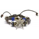 Bracciale doppia farfalla con perline