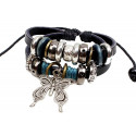 Bracciale doppia farfalla con perline