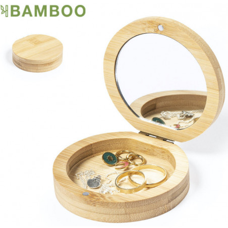Portagioie in bambù con specchio