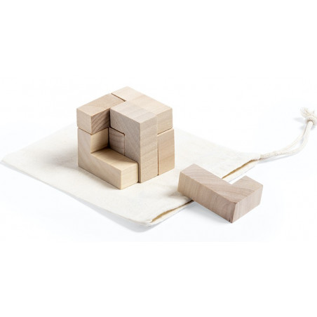 Tetris quadrato gioco di abilità presentato in una borsa