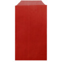 Portachiavi con tronco di legno presentato in busta kraft rossa con adesivo per natale