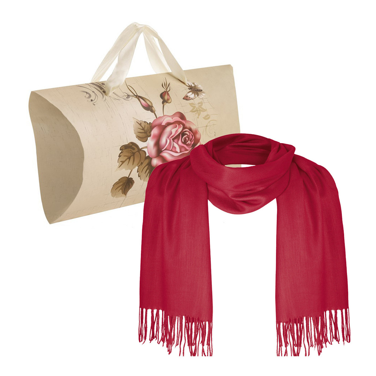 Sciarpe da donna presentate in una confezione regalo