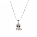Choker di alta gioielleria con un gufo in una scatola di cartone e un adesivo di compleanno personalizzato