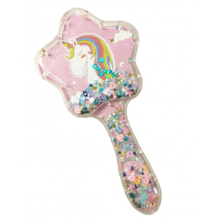 Spazzola per capelli per bambini con confezione regalo con unicorno