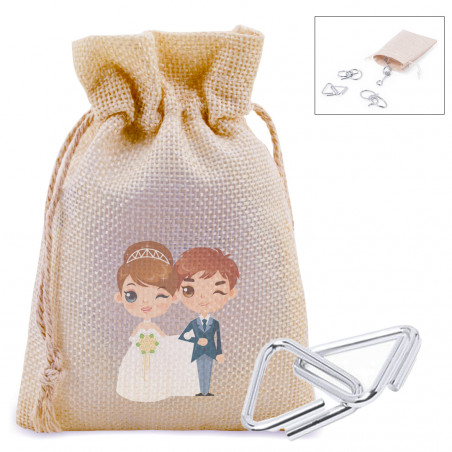 Giochi di abilità mentali in borsa rustica con adesivo...