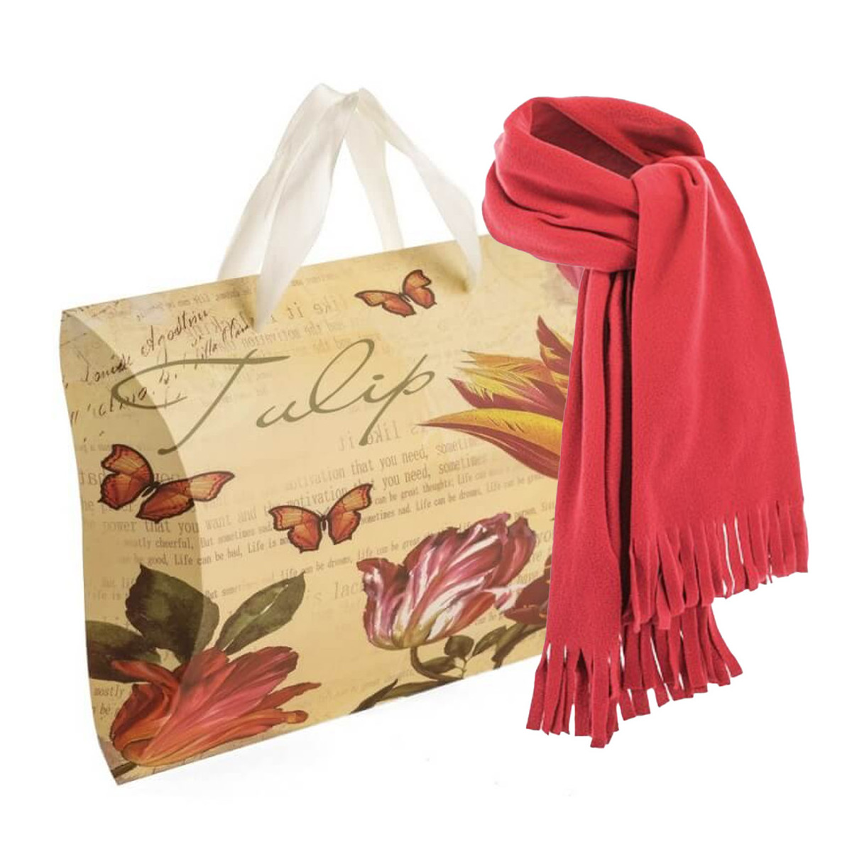 Sciarpa in pile per donna in scatola regalo