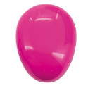 Spazzola antigroviglio rosa con adesivo per comunione personalizzata