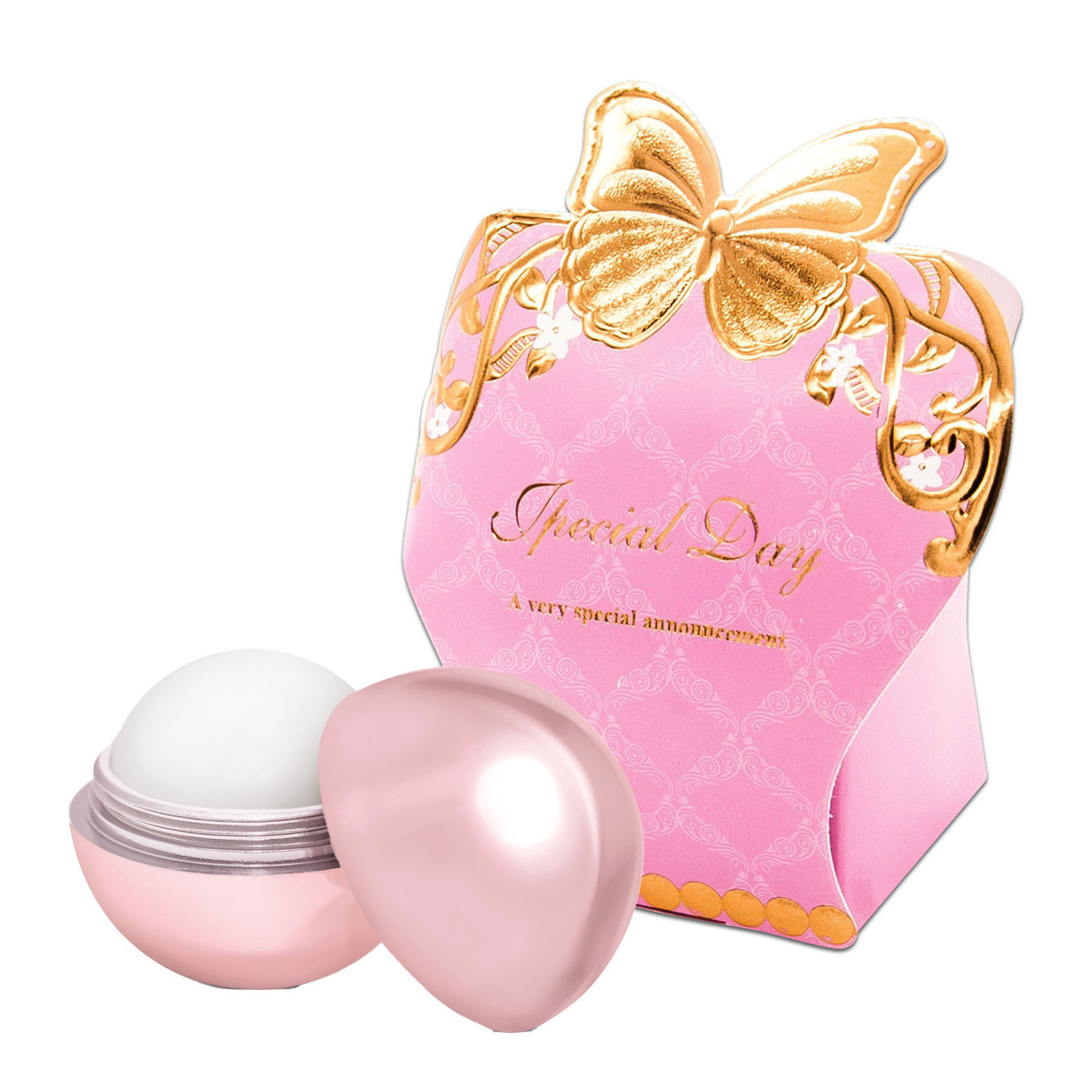 Lucidalabbra fattore 15 in scatola decorativa rosa
