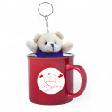 Tazza con peluche di orsetto per regalo di san valentino per donna personalizzata