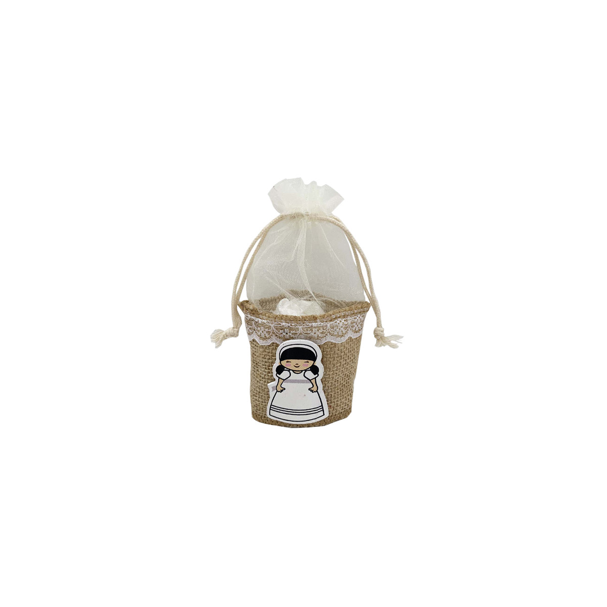 Borsa comunione bambina con cesta