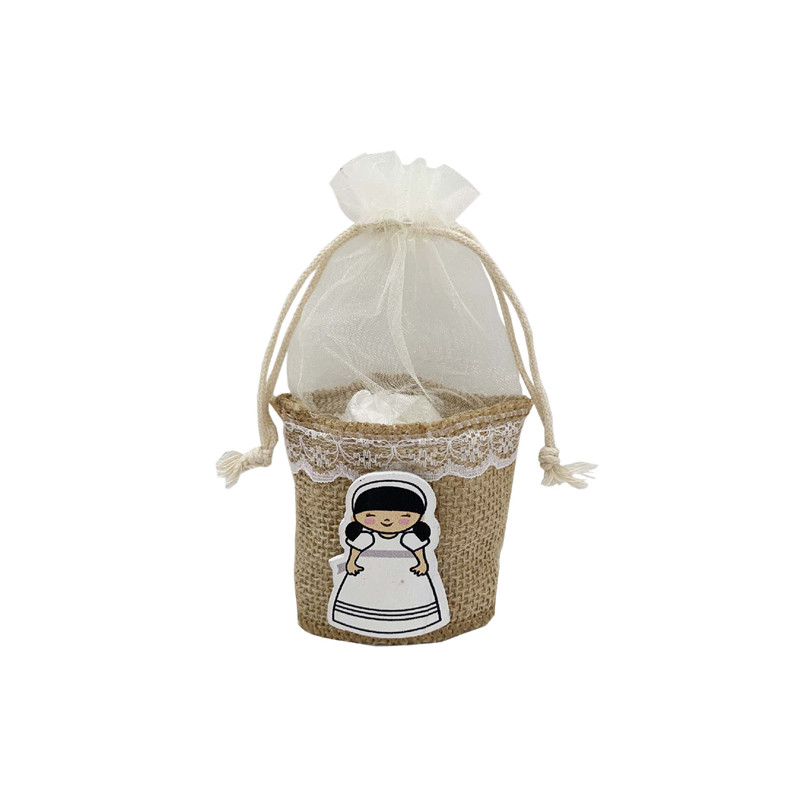 Borsa comunione bambina con cesta