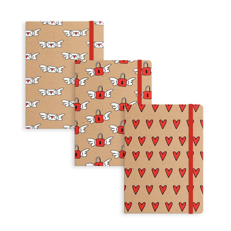 Quaderno a copertina rigida con design romantico da regalare