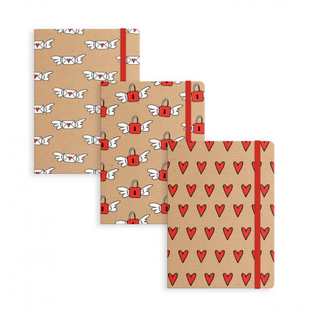 Quaderno a copertina rigida con design romantico da regalare