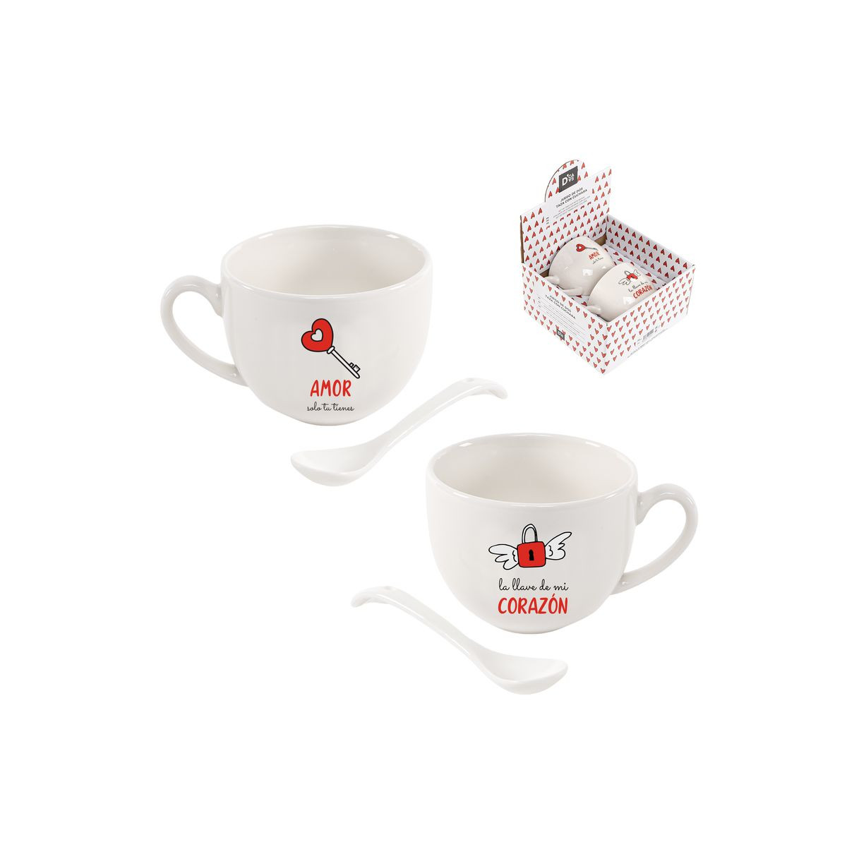 Set regalo emotivo con ciotola e cucchiaio