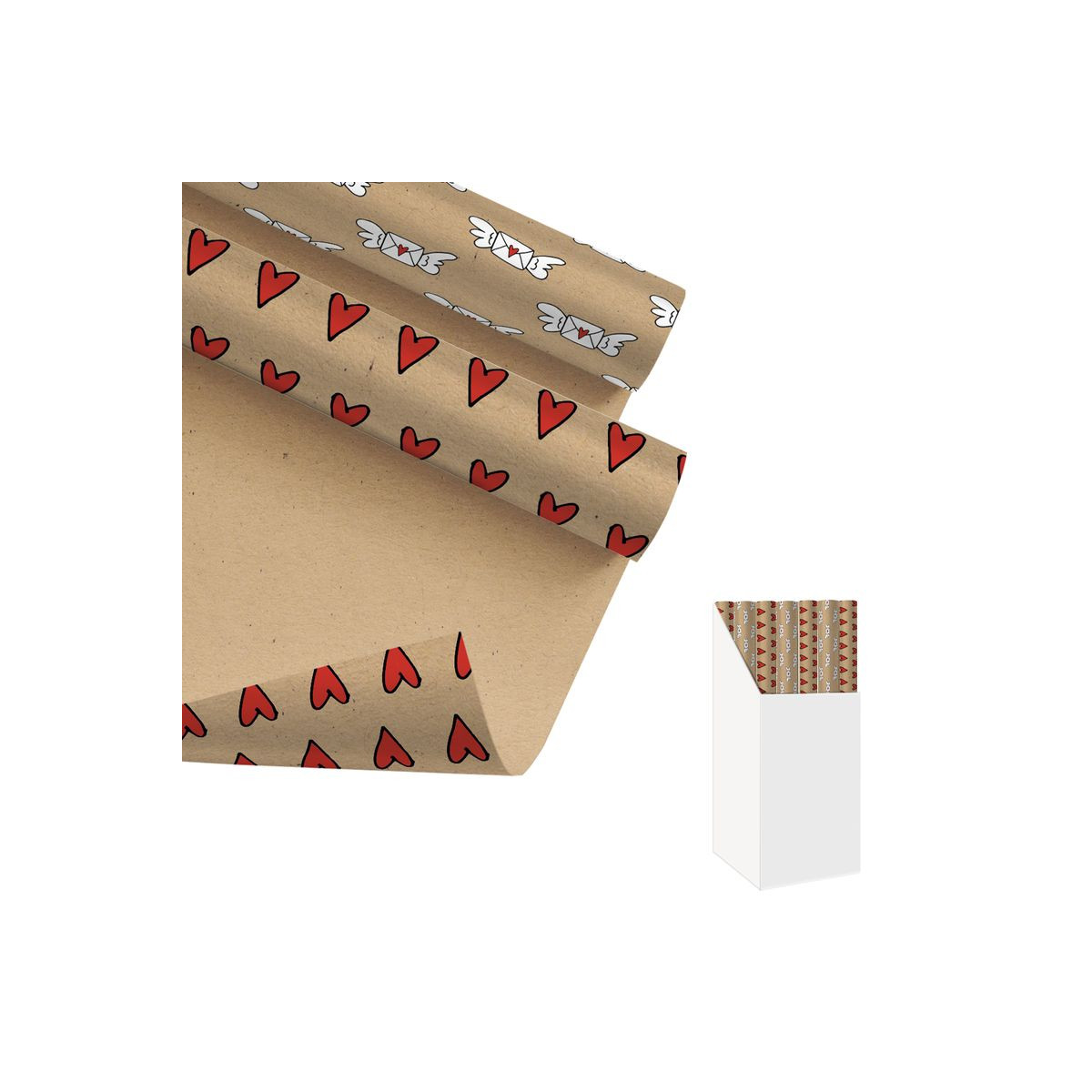 Rotoli di carta da regalo kraft