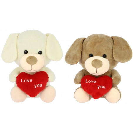 Peluche per cani con cuore