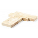 Puzzle tetris in legno presentato in una scatola
