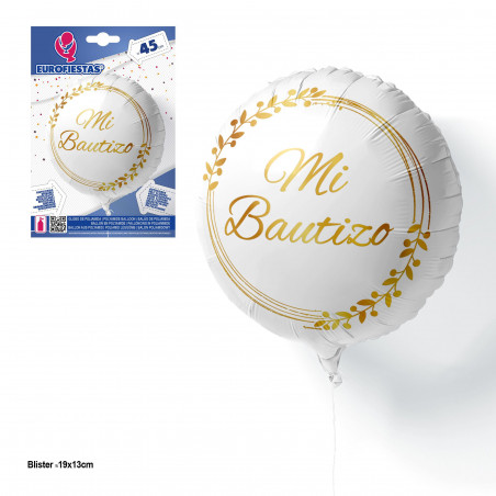 Globo foil per battesimo