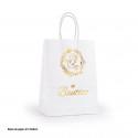 Borsa di carta bianca per battesimo