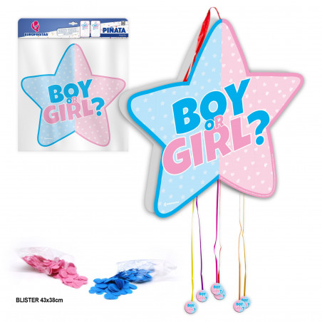 Piñata bambina o bambino a forma di stella