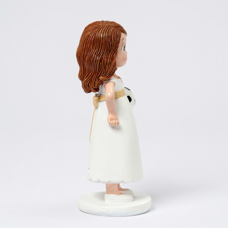Figura torta comunione calciatrice